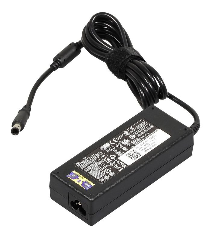 Y4M8K1430-16 AC Adapter, 90W, 19.5V, 3 Pin, 7.4mm, C6 Power Cord, Lot 6 Version 2 (Not incl.) Y4M8K, Notebook, Indoor, 90 W, 19.5 V, Black, 4.62 A - Image 1