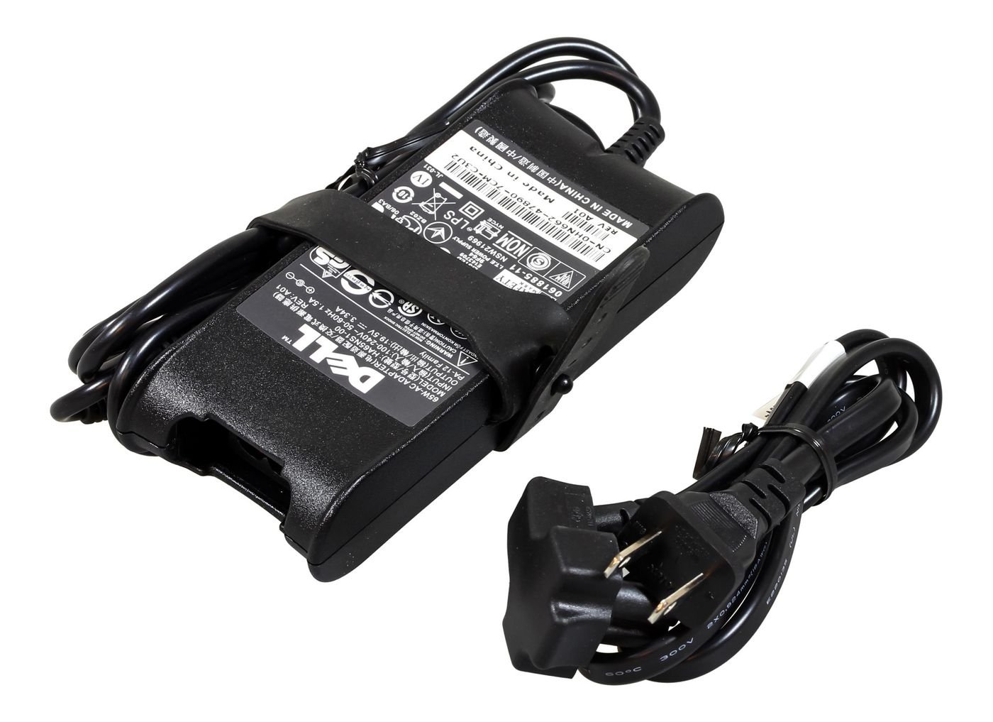 YD6371430.jpg AC Adapter, 65W, 19.5V, 3 Pin, Barrel, C5 Power Cord, Excl. Power Cord - Image 1