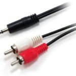 jack male / 2x RCA male 2m 3.5mm Male to 2xRCA Male  Stereo Audio Cable, 2.5m, 3.5mm, Male, 2 x RCA, Male, 2.5 m, Black