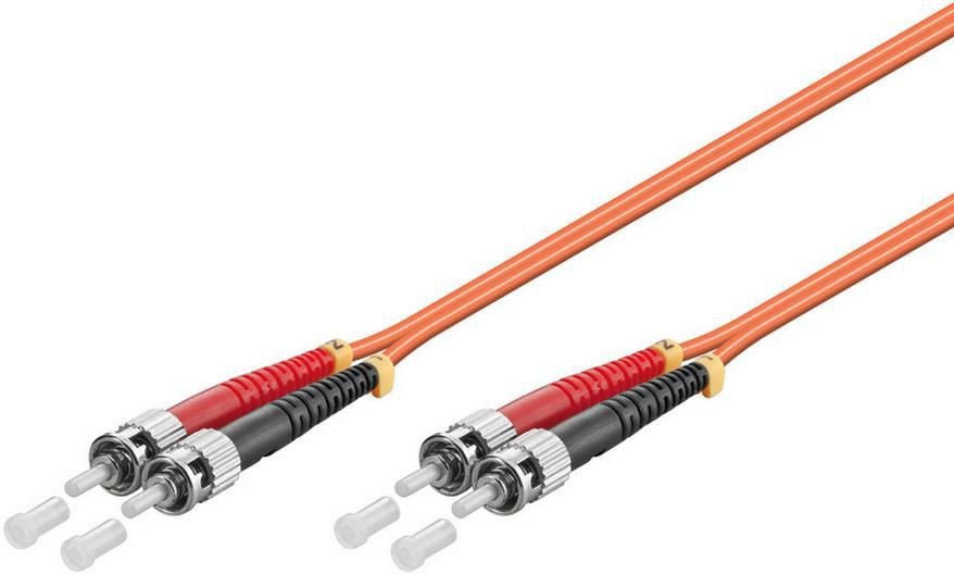 Img_24870484.jpg ST/UPC-ST/UPC 10m OM2 Fibre Patch Cable MM Duplex LSZH OD: 2mm, 0.3dB Orange - Image 1