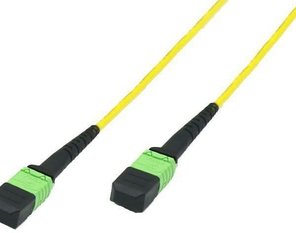MTP - MTP F-F 3m OS2 Fibre  Patch Cable Singlemode, LSZH,  12 Fibers, Polarity B, Polishing : APC, Yellow