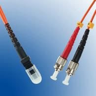 Img_24870553.jpg MTRJ/UPC-ST/UPC 3m OM1 Fibre Patch Cable MM Duplex OM1 OD: 2mm, 0.3dB Orange - Image 1