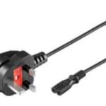 Power Cord, 250, 1M, C7, 2P,  DUAL, UK DF770, Omnigrid  (2-pin), Male, Male, Black, Alienware M11x R2 Inspiron 1090, 1110, 1120, 1150