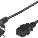 Microconnect PE0771902 power cable Black 2 m Power plug type E+F C19 coupler