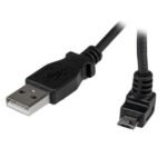 1M UP ANGLE MICRO USB CABLE 1m Micro USB Cable - A to Up  Angle Micro B, 1 m, USB A, Micro-USB B, USB 2.0, Male/Male, Black