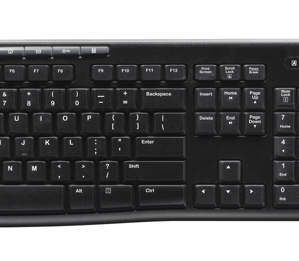 MK270 Combo UK Wireless, Black Mouse and keyboard