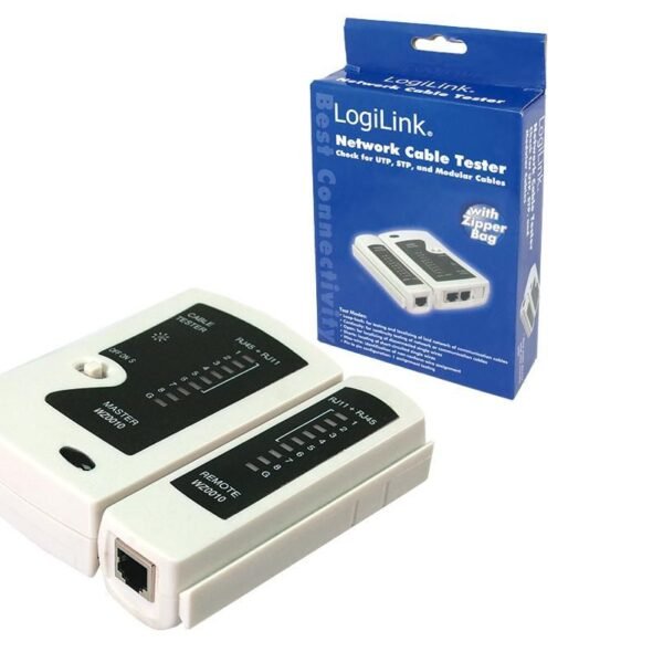 Cable Tester RJ11, RJ12 &  RJ45, with remote unit Cable  tester