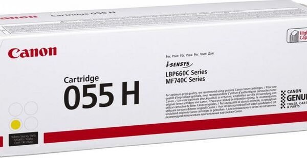 Canon 055H toner cartridge 1 pc(s) Original Yellow