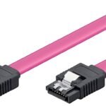 SATA Cable 0,3m with Clip 7-Pole to 7-Pole SATA plugs 300pcs/box