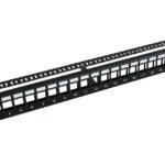 19" Blank patch panel,  24port, shielded 1U Metal,  without cable manager