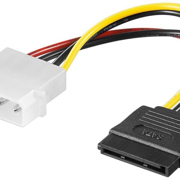 PC Y Power Cable/Adapter SATA Power 4pin-15pin 0,2m