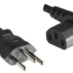 Power Cord Swiss - C13 90?1.8m Swiss Type J to angled C13 H05VV-F 3 x 0.75mm?