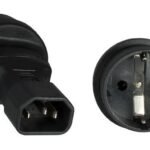 Power Adapter C14 - Schuko M-F IEC 60320-C14 - CEE 7/7 M-F Black