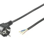 Power Cord 1,5m Schuko/Open Angled Schuko to opend end 3Gx0,75MM2, 3cable ends