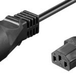 PowerCord DK 10m IEC320 Black H05VV-F 3Gx1.5mm2