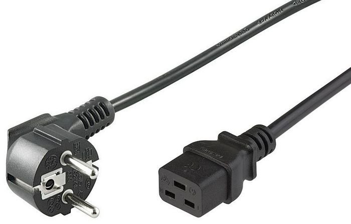 Img_25425420-1 Microconnect PE07719005 power cable Black 0.5 m Power plug type E+F C19 coupler - Image 1