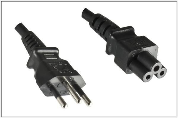 Img_25425469.jpg Power Cord Brazil to C5 1.8m Brazil plug Type N to C5 Black H05VV-F 3 x 0.75mm? - Image 1