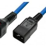 Powercord C19 IEC Lock - C20  blue 3m, PC1376 Powercord C19  IEC Lock - C20 blue 3m, PC1376