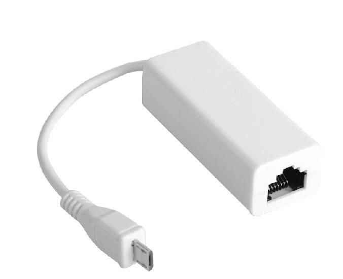 Img_25426045.jpg USB MICRO to Ethernet, White USBMICROETHB, Wired, Micro-USB, Ethernet, 100 Mbit/s, White - Image 1