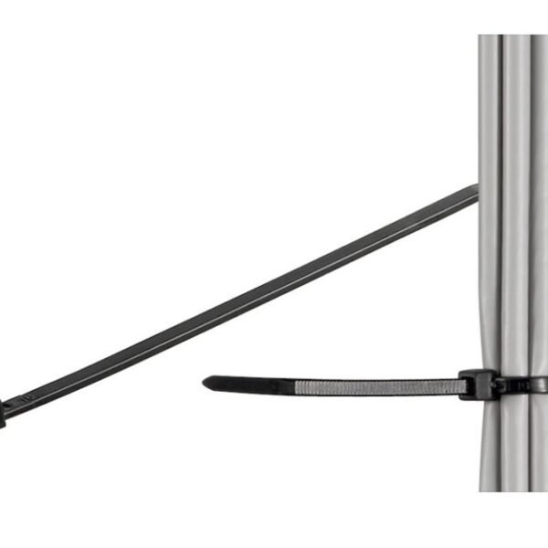 Cable tie 100pcs Black 203mm  X 2,5mm 200mm X 2,5mm, UV  resistant Weather resistant Nylon, breaking strenght : 8.1 kg