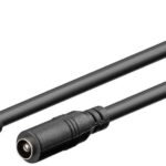 DC Cable 5.50 X 2.50 mm, 3M DC male - DC female, Black,  for Power Supply