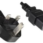 Power Cord UK Type G - C19  1.8M Power UK Type G to C19,  3A fuse, H05VV-F3x1.00mm2 CU, Male-Female
