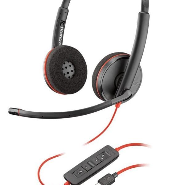 re C3220 Headset Head-band  Black re C3220, Headset,  Head-band, Office/Call center, Black, Binaural, Volume +,Volume -