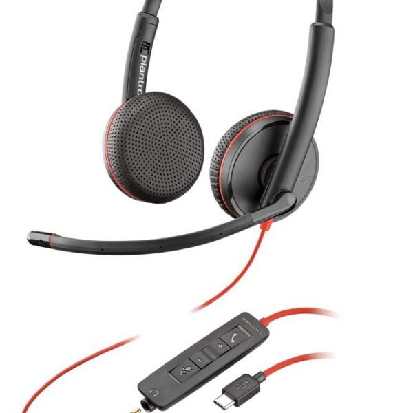 re C3225 Headset Head-band  Black re C3225, Headset,  Head-band, Office/Call center, Black, Binaural, Volume +,Volume -