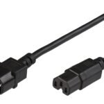 Jumper Cable C14 - C15 2m Black, MAX. current: 10A H05VV-F3x1.5mm2 CU, Male-Female