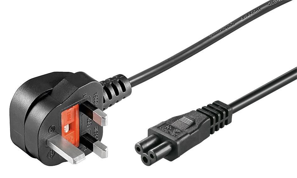 Img_25895445.jpg Power Cord 3m UK / C5 Black Power UK Type G to C5 - Image 1