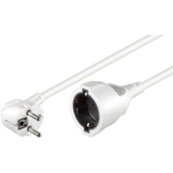 Schuko power extension M-F 10m Angled Schuko 3Gx1.5MM2, 16A, 250V