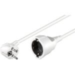 Schuko power extension M-F 10m Angled Schuko 3Gx1.5MM2, 16A, 250V