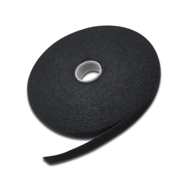 Velcro Tape 15mm, 10m, Black 15mm Width Hook and Loop