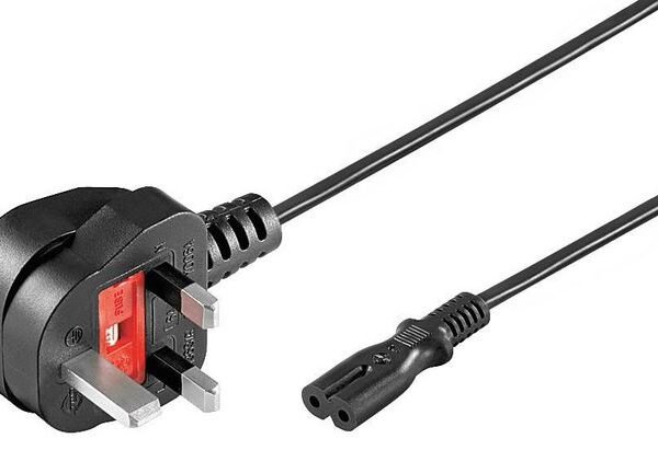 Microconnect PE090718 power cable Black 1.8 m Power plug type G C7 coupler