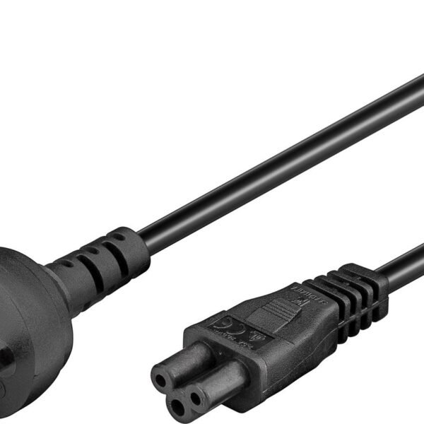 Power Cord DK EDB - C5 1.8m Black, H05VV-F3x0.75mm2 CU, Male-Female
