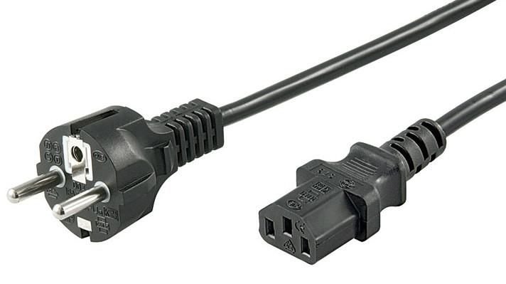 Img_25920739.jpg Power Cord CEE 7/7 - C13 1m Black, H05VV-F3x0.75mm2 CU, Male-Female - Image 1