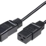Power Cord 5m C19-C20 16 A Black, H05VV-F3x1.5mm2 CU, Female-Male