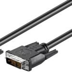 Full HD DVI-D Cable, 1 meter DVI-D 18+1-pin M-M Black Full  HD 1080p (1920 x 1080), Single Link.
