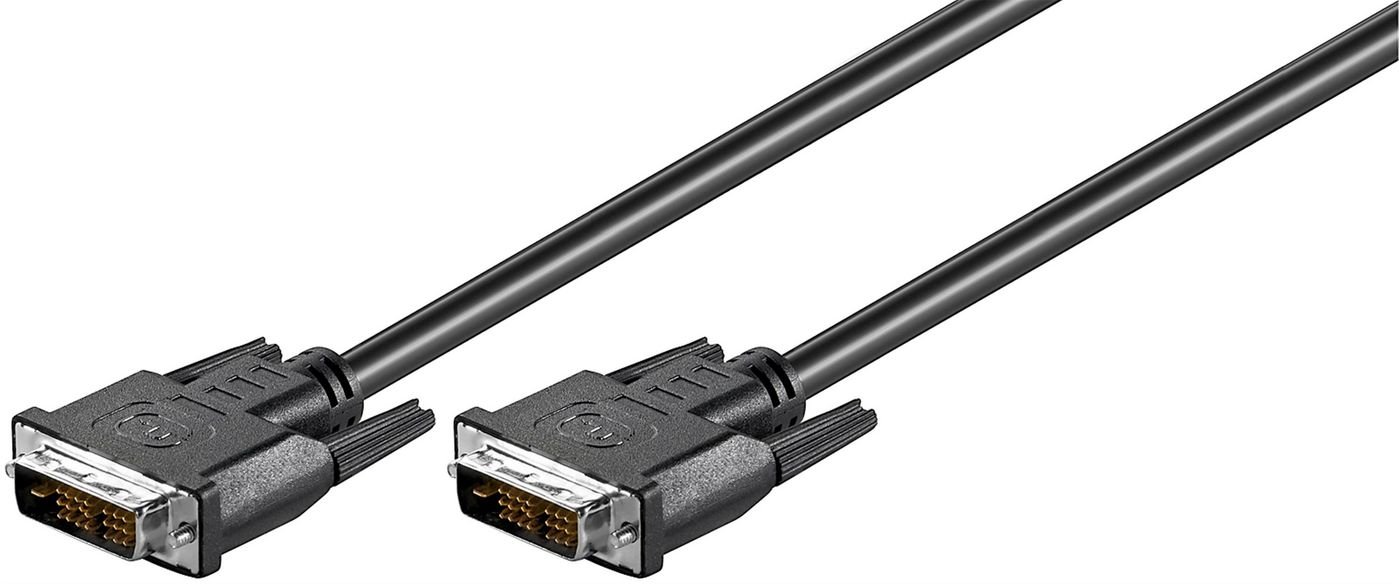 Img_25931086.jpg Full HD DVI-D Cable, 2 meter DVI-D 18+1-pin M-M Black Full HD 1080p (1920 x 1080), Single Link. - Image 1