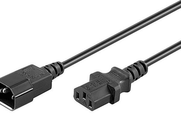 Microconnect PE040620 power cable Black 2 m C13 coupler C14 coupler