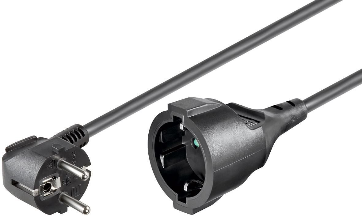 Img_25931105.jpg Schuko power extension M-F 3m Type F CEE 7/7-Type F CEE 7/4 3Gx1.5MM2, 10 A, 250V, Black - Image 1