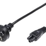 Power Cord Australia to C5  1.8m Australia Type I to C5  Black H05VV-F 3 x 0.75mm?