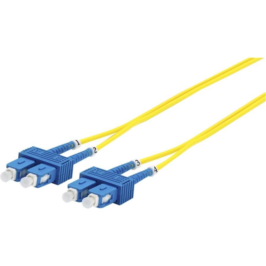 Img_25952361.jpg SC/UPC-SC/UPC 3m OS2 Fibre Patch Cable SM Duplex LSZH OD: 2mm, 0.3db Yellow - Image 1