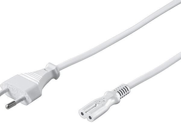 Microconnect PE030720W power cable White 2 m Power plug type C C7 coupler