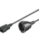 Power Cord C14 -Schuko M-F 2m 2m. 3Gx1MM2, 10/16A 250V