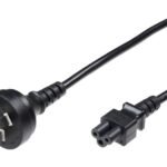 Power Cord China - C5 1.8m Type I to C5, Black H05VV-F3x0.75mm2, CCC & RoHS