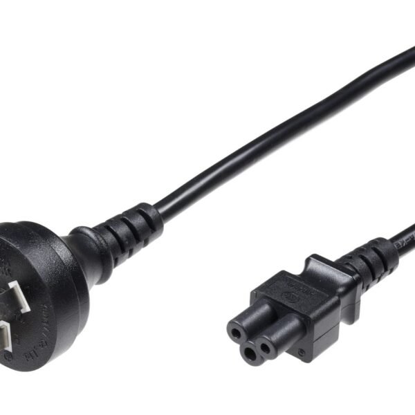Power Cord China - C5 1.8m Type I to C5, Black H05VV-F3x0.75mm2, CCC & RoHS