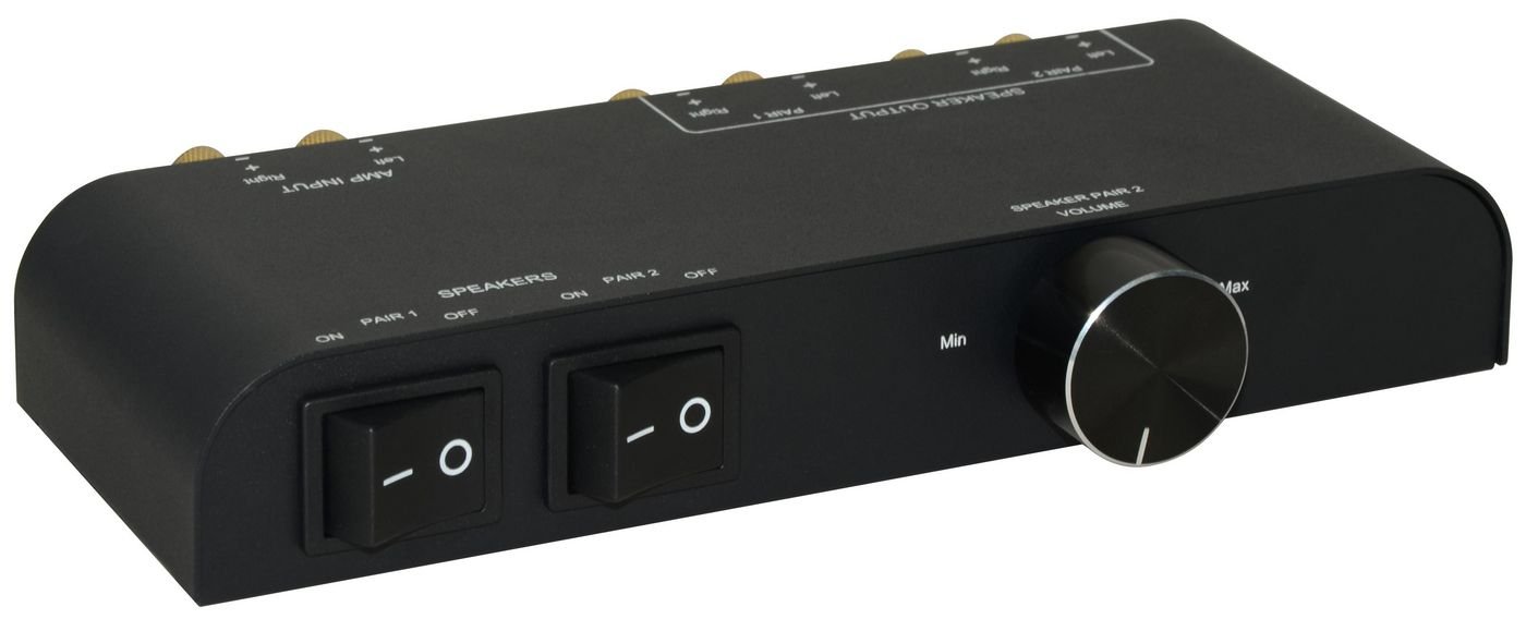 Img_26098010.jpg Speaker Control 2 way with Banana Connector, This product is only approved for connection to loudspeaker outputsof audio - Image 1