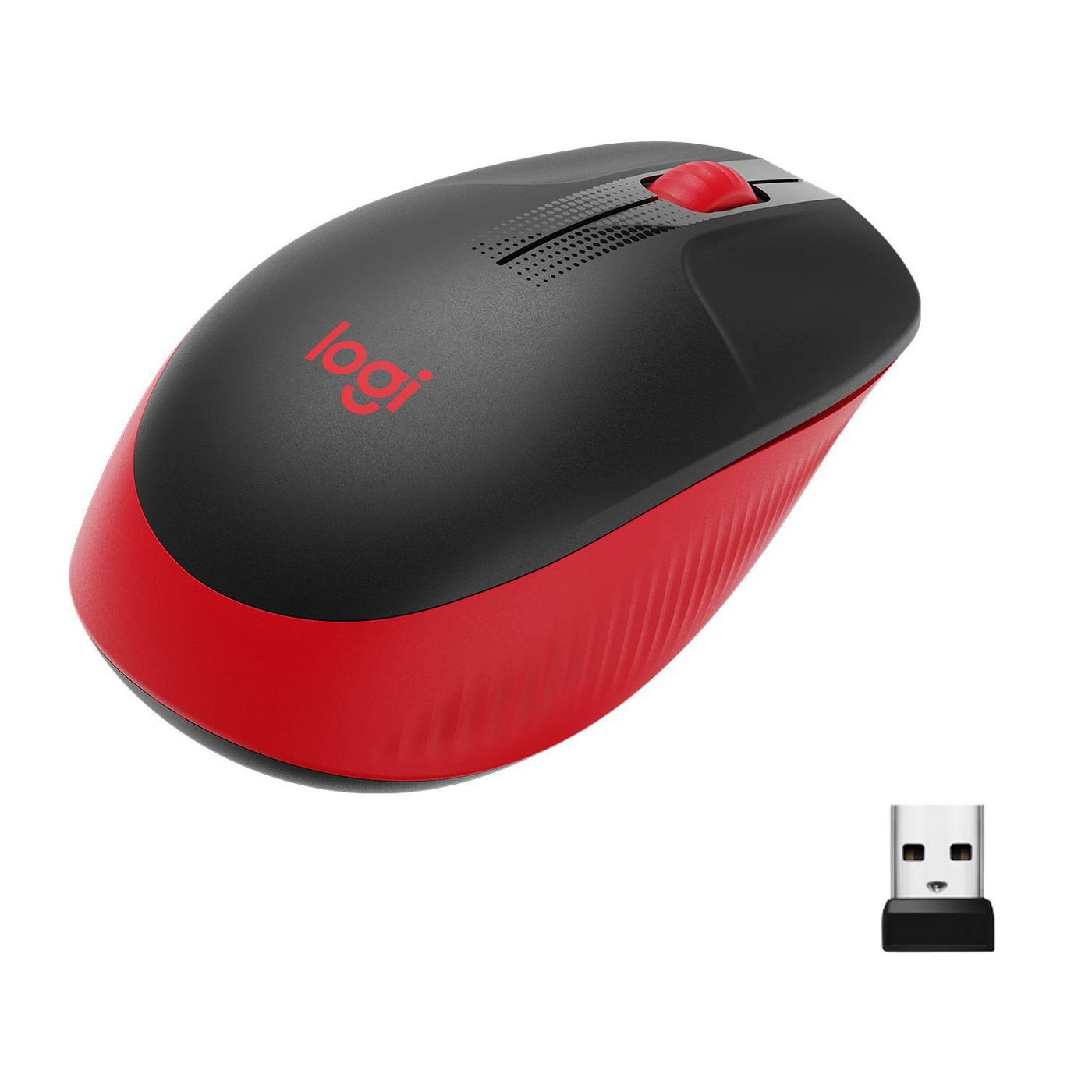 Img_26253950.jpg M190 mouse RF Wireless Optical 1000 DPI Ambidextrous M190, Ambidextrous, Optical, RF Wireless, 1000 DPI, Black, Red - Image 1