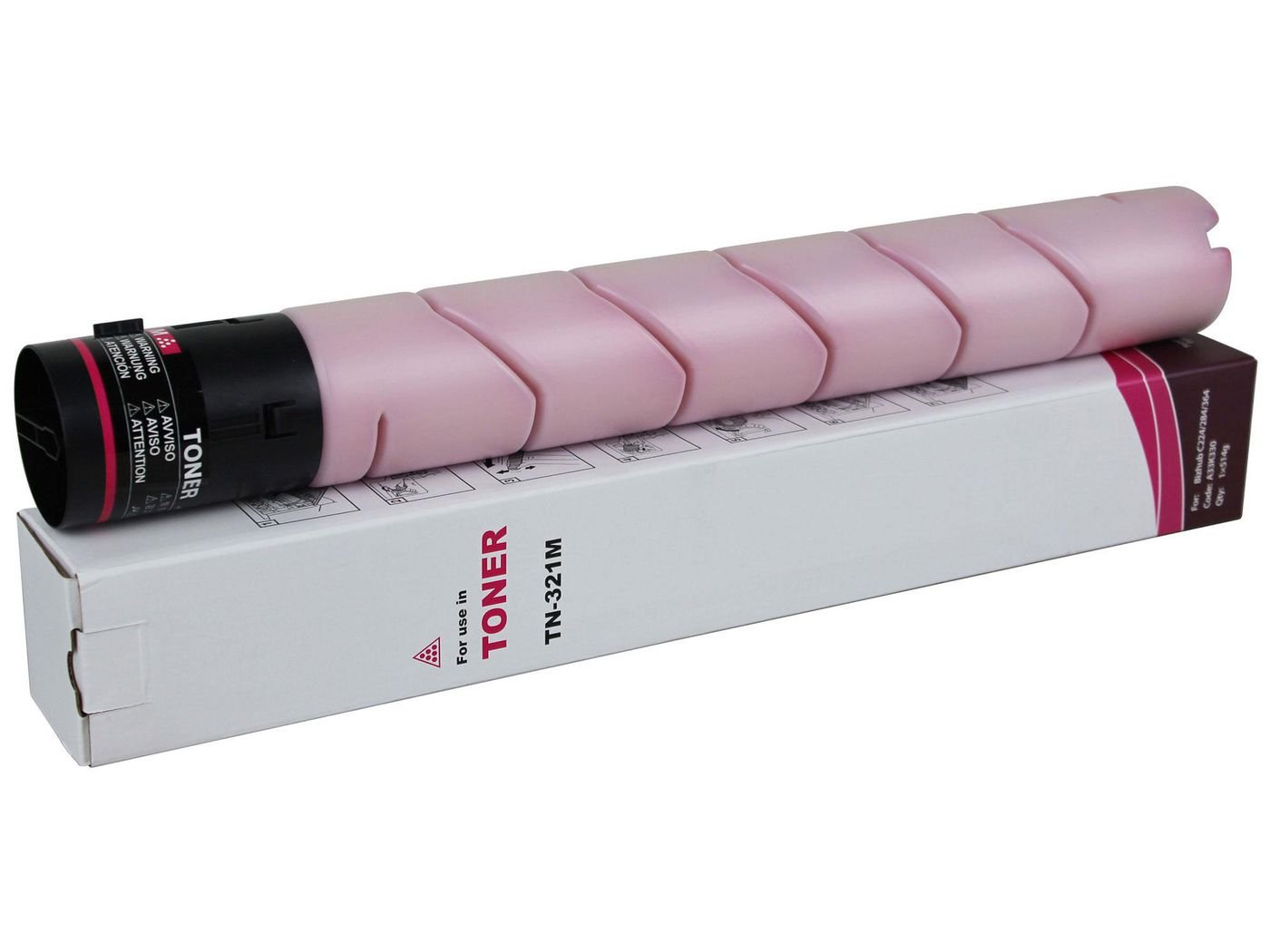 Img_26294250.jpg TN-321M Toner Cartridge 514g/Pc - 25K Pages KONICA MINOLTA Bizhub C224, 284, 364, 224e, 284e, 364e - Image 1